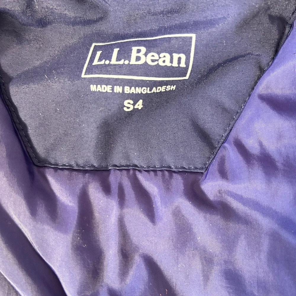 L.L. Bean Kids Blue‎ and Navy Raincoat